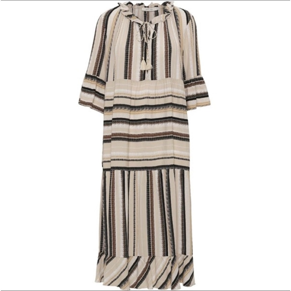 COSTA MANI KJOLE HANNA DRESS – STRIPE VISCOSE XL